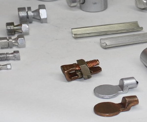 SHEAR HEAD BOLTS AND FORGED COPPER CONNECTORS/SLEEVES